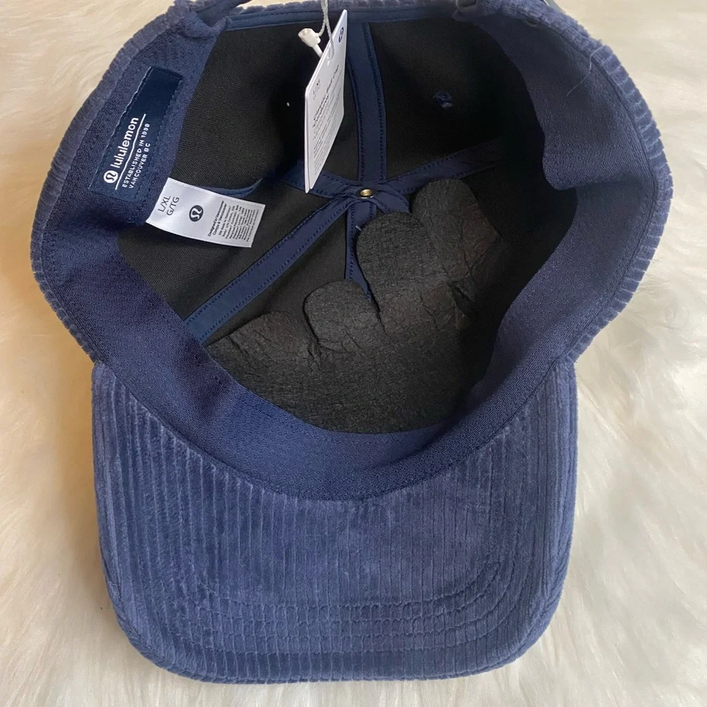 Lululemon Classic Unisex Ball Cap Corduroy TRUE NAVY TRNV L/XL NWT